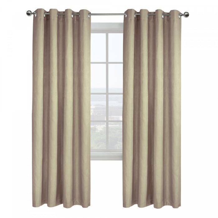 Thermaplus Ethan Linen Blackout Grommet Curtain Panel - 52 x 84