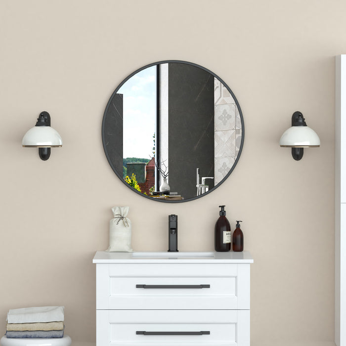 Halpert Black 28\" Mirror