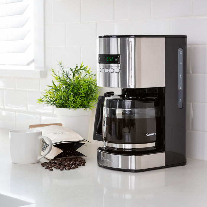 Kenmore 12-Cup Programmable Coffee Maker Black - KKCM12B