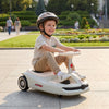 Qaba 12V Electric Wiggle Car with 2 Speed Modes, Kids Ride On Car with Soft Start, Pedal, Music and Lights, Indoor & Outdoor, Gift for Boys Girls 3-5 Years, White