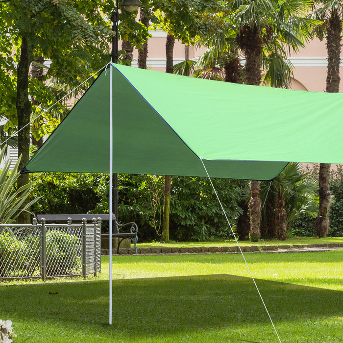 Outsunny Sun Sail Shade Support Pole Adjustable Height Support