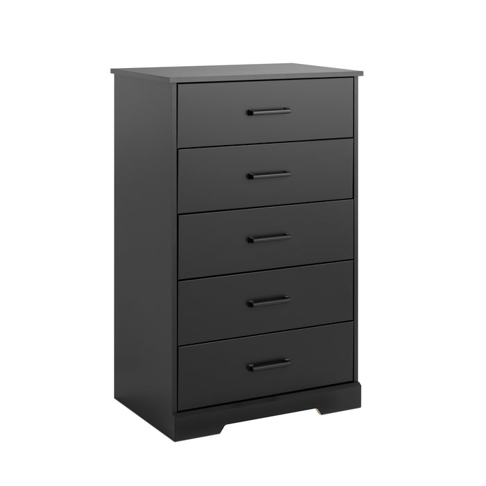 Prepac Rustic Ridge 27.5\" 5-Drawer Chest - Black
