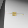 Dainolite Array LED Wall Sconce Horizontal 19w Aged Brass White Acrylic Diffuser Lamp|Applique murale horizontale Array de Dainolite en acrylique blanc qui diffuse la lumière, avec fini laiton vieilli et ampoule à DEL de 19 W