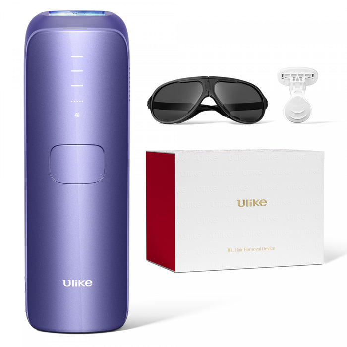 Ulike Air 3 IPL Hair Removal Device with Sapphire Ice-Cooling - Painless At-Home Laser - Purple