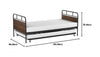 Eli Twin Day Bed Set with Trundle | Eli ensemble de lit divan simple avec lit gigogne