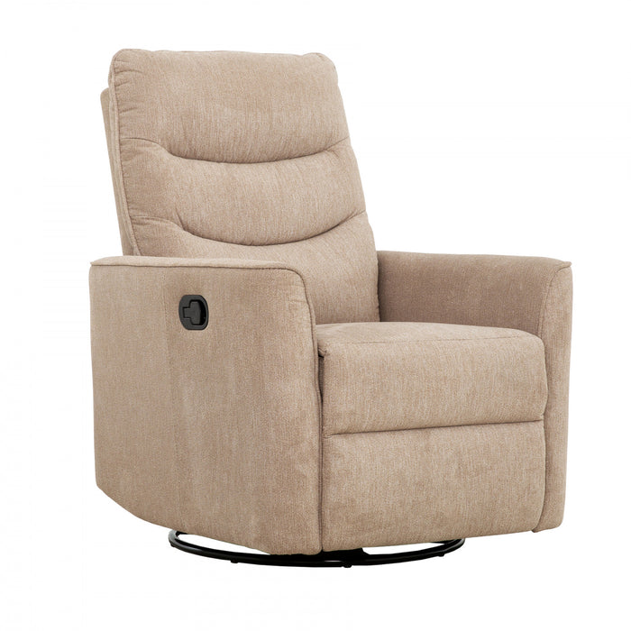 Sawyer 30 in. Upholstered Swivel Glider Recliner - Beige