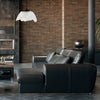 Dainolite Passion 1 Light Pendant Matte Black Frosted Acrylic Diffuser Lamp|Luminaire suspendu Passion de Dainolite en acrylique noir givré qui diffuse la lumière, avec fini noir mat et 1 ampoule