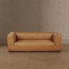 Lukas Contemporary Modern 89" Upholstered Sofa in Camel | Canape contemporain moderne Lukas 89" en tissu, coloris camel