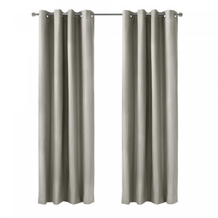 Thermaplus Alpine Light Grey Blackout Grommet Curtain Panel - 52 x 84