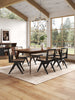 Hamlet Industry Chic Wood Dining Chair in Black and Natural - Set of 4 | Chaise de salle a manger en bois style industriel chic Hamlet en noir et naturel - Lot de 4