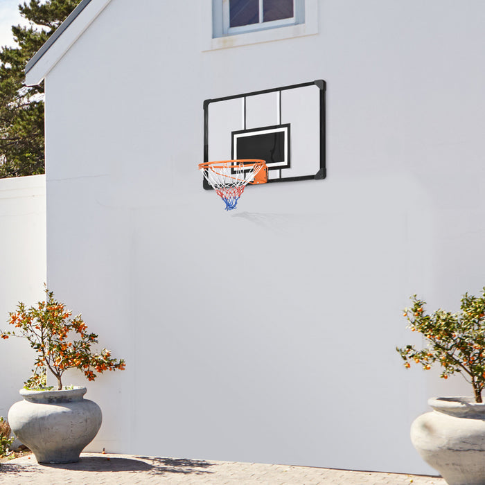 Soozier Mini Basketball Hoop, Wall Mounted Mini Hoop, Indoor Outdoor Use