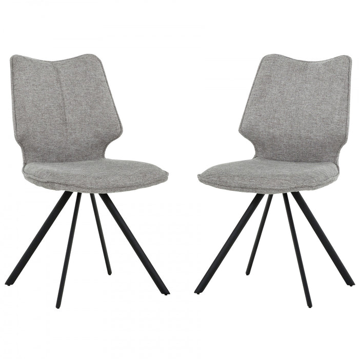 Bram Upholstered Modern Armless Dining Chair (Set of 2)