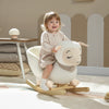 Qaba Baby Rocking Horse, Sheep Rocking Horse with Lullaby Song, Plush Stuffed Ride-on Animal Rocker for Boys and Girls Aged 18-36 Months, White