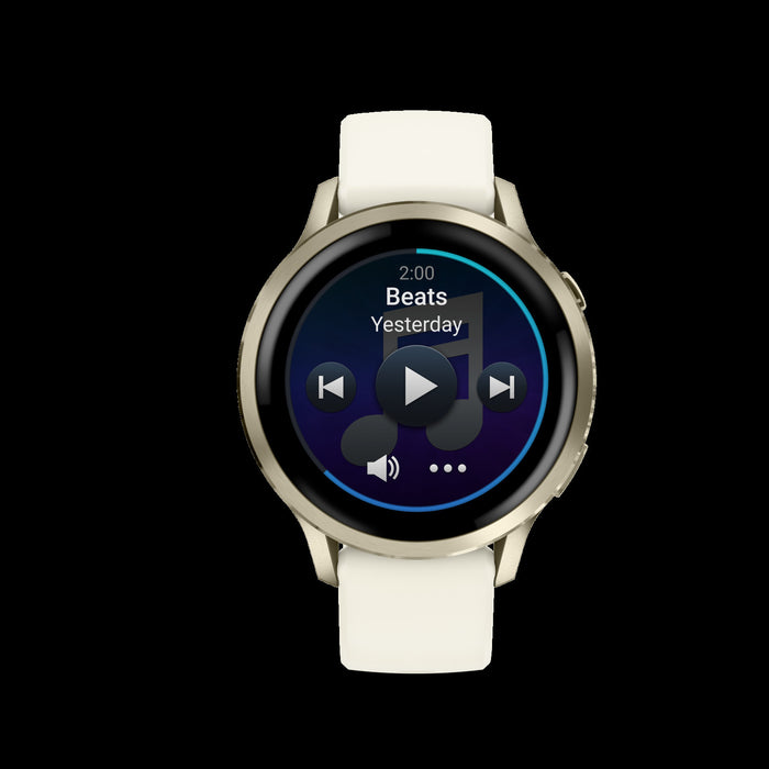 Garmin Venu 4 41mm Lunar Gold Fitness Smartwatch - Health Monitor, GPS Tracking, Sleep Coaching, Music Playback, Voice Calls, Long Battery Life