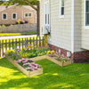 Outsunny Diy Five-box Raised Garden Bed, Wooden Planters For Outdoor Plants, Vegetables, Flowers, He|Outsunny Lit De Jardin Sureleve A Cinq Boites A Emboiter, Jardinieres En Bois Pour Plantes D'exterie