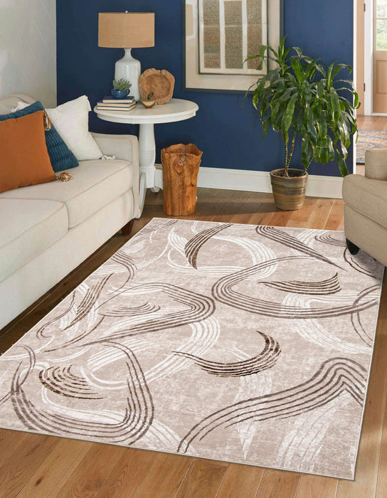 Wisp Taupe Area Rug - 5'0\" X 8'0\"