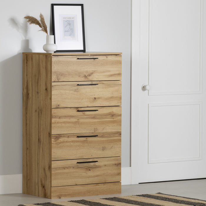 Step One Essential 5-drawer Chest - Nordik Oak 