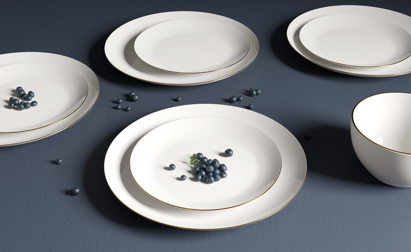 S&CO Home Imperial 12-Piece Porcelain Dinnerware Set