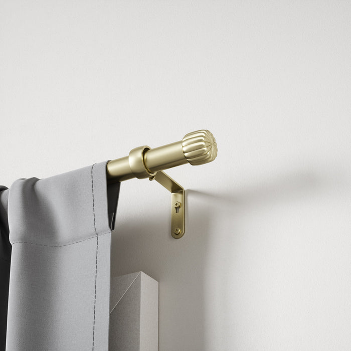 Umbra Cleo Gold Expandable 1\" Curtain Rod - 66\"-120\" 