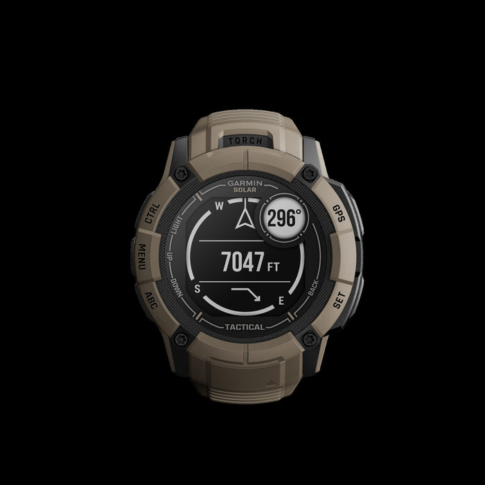 Garmin Instinct® 2x Solar Gps Smartwatch - Health & Fitness Tracking With Multi-band Gnss - Coyote Tan