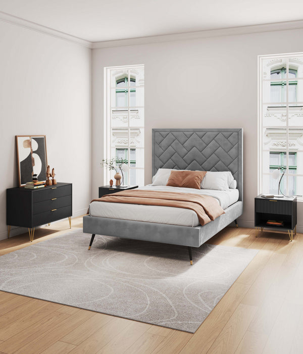 Dumbo Modern 2-Piece Dresser Set in Black