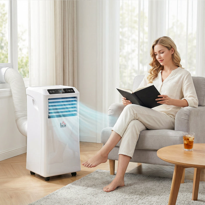 HOMCOM Portable Air Conditioner with 4 Modes and 258-441 Sq. Ft Coverage