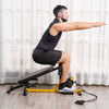 Soozier 3-in-1 Squat Machine W/ Resistance Bands, Adjustable Padded Bench & Leg Exerciser, Squats, P|Soozier Machine A Squat 3 En 1 Avec Bandes De Resistance, Banc Rembourre Reglable Et Exercice Pour L
