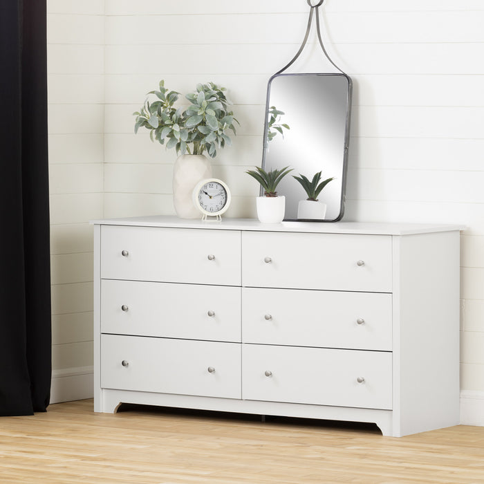 Vito 6-drawer Dresser - Pure White 