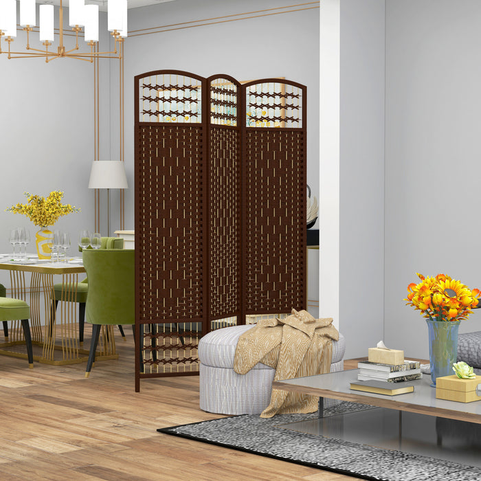 Homcom Folding Room Divider 5.6 Ft Privacy Screen Panel