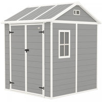 Outsunny 6' X 6' Outdoor Storage Shed, Resin Shed With Floor, Window