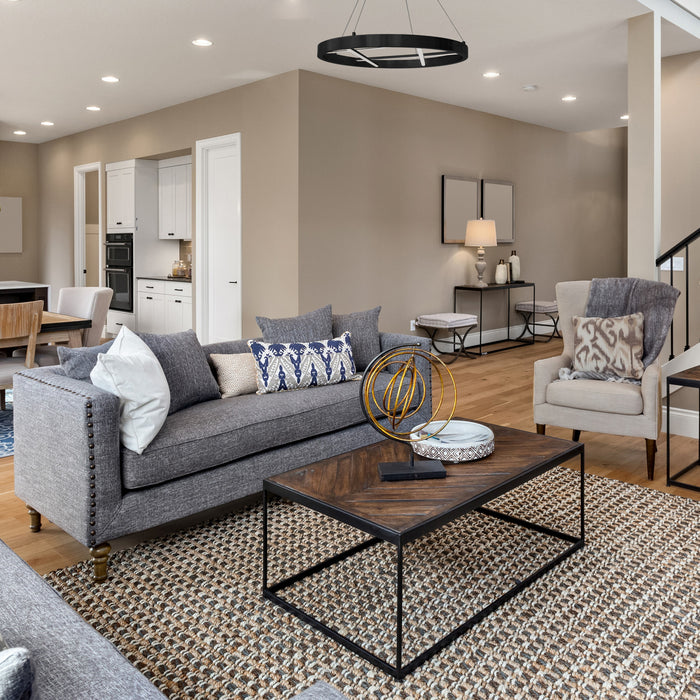 Dainolite Dante LED Chandelier 40w Matte Black White Silicone Diffuser Lamp