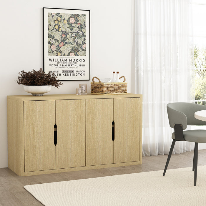 Rivington Modern 60\" Sideboard in Natural Oak Buffet