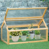 Outsunny Wooden Cold Frame Greenhouse Garden Portable Raised Planter With Openable Top For Indoor, O|Outsunny Mini Serre De Jardin Serre A Tomates Dim. 35.5" X 20.5" X 19.5" Toit Ouvrable Panneaux De P