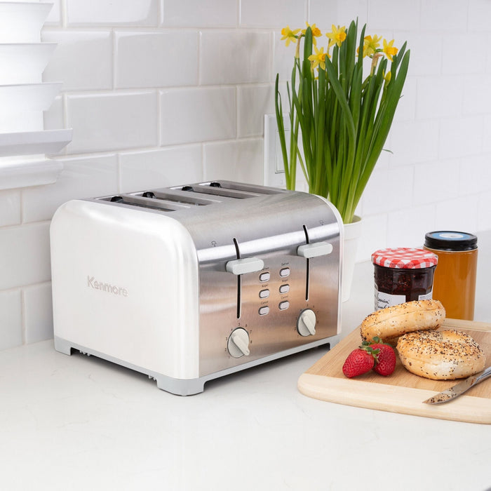Kenmore 4-Slice Toaster with Dual Controls White - KKTSDC4SW