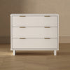 Elara Contemporary 38" Solid Wood Dresser in White (3-Drawer) | Commode contemporaine Elara 38" en bois massif blanc (3 tiroirs)