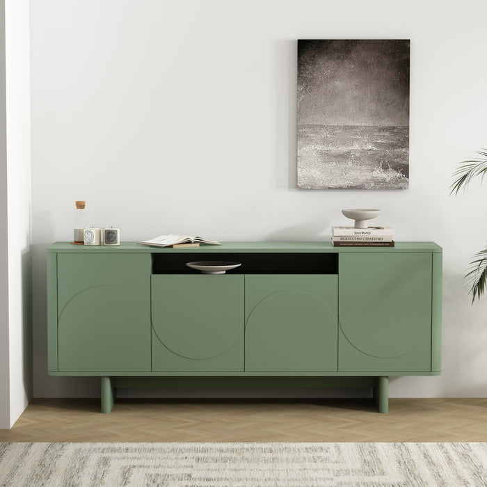 Ella Modern 71\" Sideboard in Sage Green