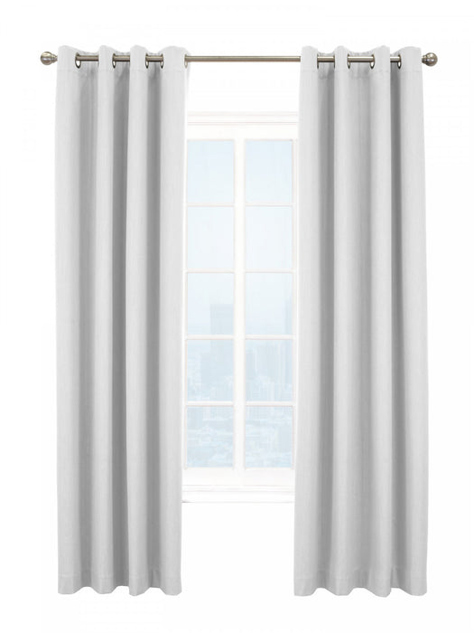 Thermaplus Kelly White Blackout Grommet Curtain Panel - 52 x 84