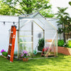Outsunny 6' x 4' x 6.6' Polycarbonate Greenhouse Walk-in Green House Clear