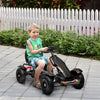 Aosom Pedal Go Kart For Kids, Pedal Powered Ride-On Car With Adjustable Bucket, Handbrake, 4 Rubber |Aosom Kart A Pedales Pour Enfants, Voiture A Pedales Avec Seau Reglable, Frein A Main, 4 Roues En Ca