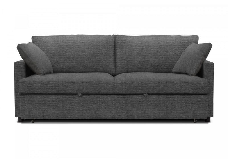 Sleeper Sofa, 78\" Length, Convertible Sofa Bed, Dark Grey Fabric, Contemporary, Modern Sleeper Sofa