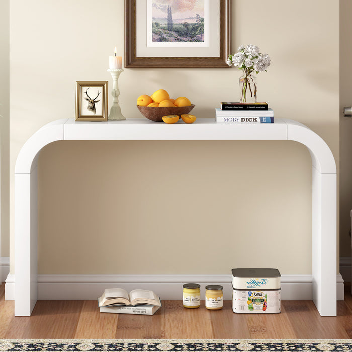 Olivia Modern Minimalist Elegant Design Console Table,White Sofa Table
