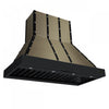 Forno Ambassador 48" Range Hood, Black, 304 CFM, 3 speeds, Remote Control - FRHWM5099-48CPBLK | Hotte de cuisine Ambassador 48 po, noir, 304 PCM, 3 vitesses, telecommande - FRHWM5099-48CPBLK