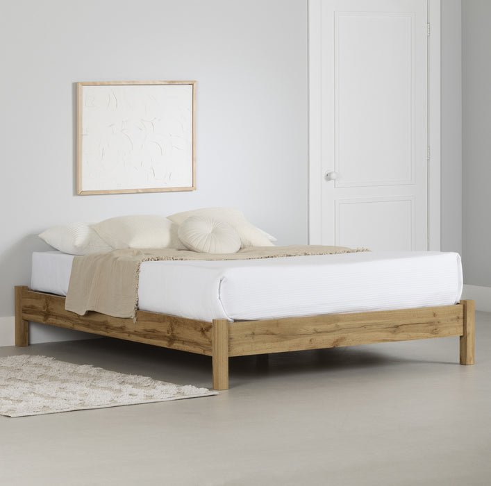 Step One Essential Queen Platform Bed - Nordik Oak 