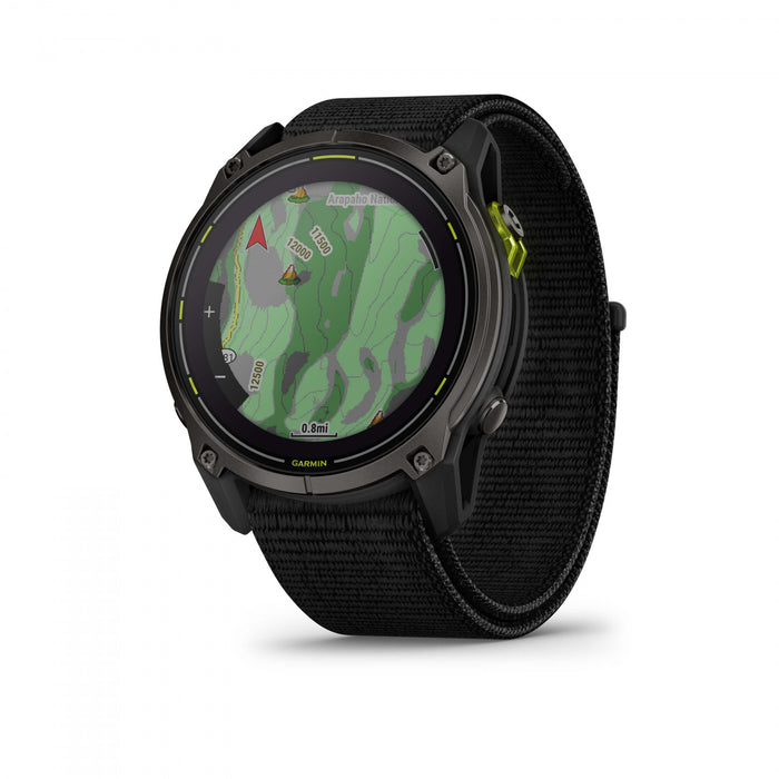 Garmin Enduro 3 Solar GPS Smartwatch – 51 mm Titanium, Sapphire Lens, Ultra-Performance Multi-Band GPS, 90-Day Battery Life