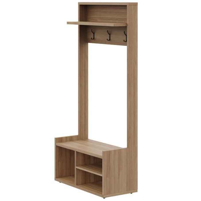 Porto Entryway Hall Tree Coat Rack