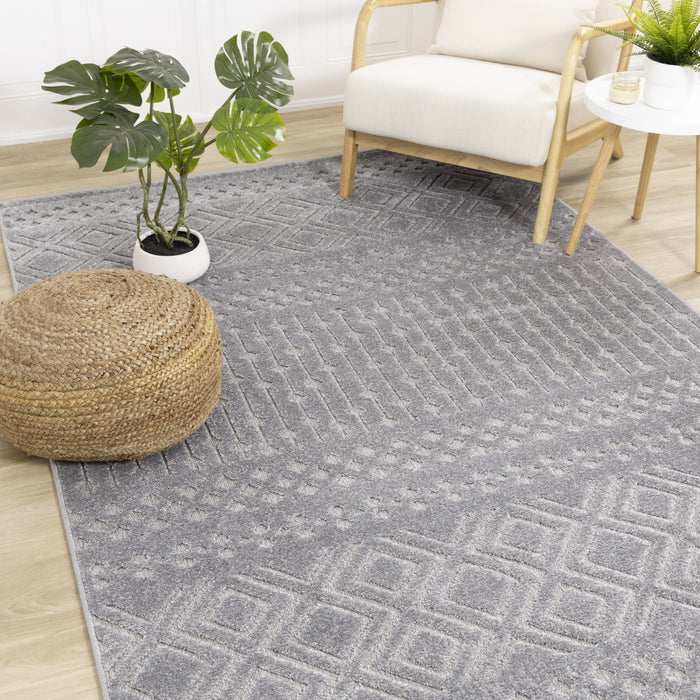 Oslo Modern Textured Area Rug - 6'7\" x 9'6\"