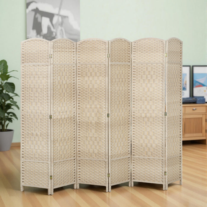 HOMCOM 6 Ft Folding Room Divider, Privacy Screen for Home Office Bedroom