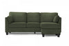 Upholstered Sofa Chaise Lounger, Chaise Lounge, Dark Green Fabric, Modern, Contemporary Sofa | Canape Chaise Longue Rembourre, Tissu Vert Fonce, Moderne, Contemporain