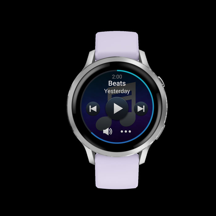 Garmin Venu 4 41mm Silver Periwinkle Wellness Smartwatch - Activity Tracker, HRV Status, Pulse Ox, Women's Health, Multi-Band GPS, Daily Workouts