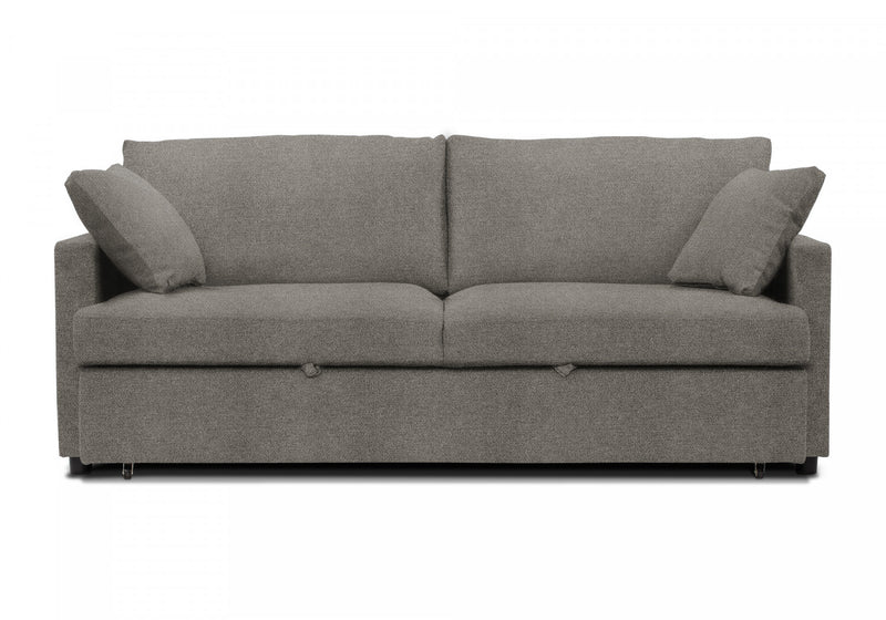 Sleeper Sofa, 78\" Length, Convertible Sofa Bed, Light Brown Fabric, Contemporary, Modern Sleeper Sofa